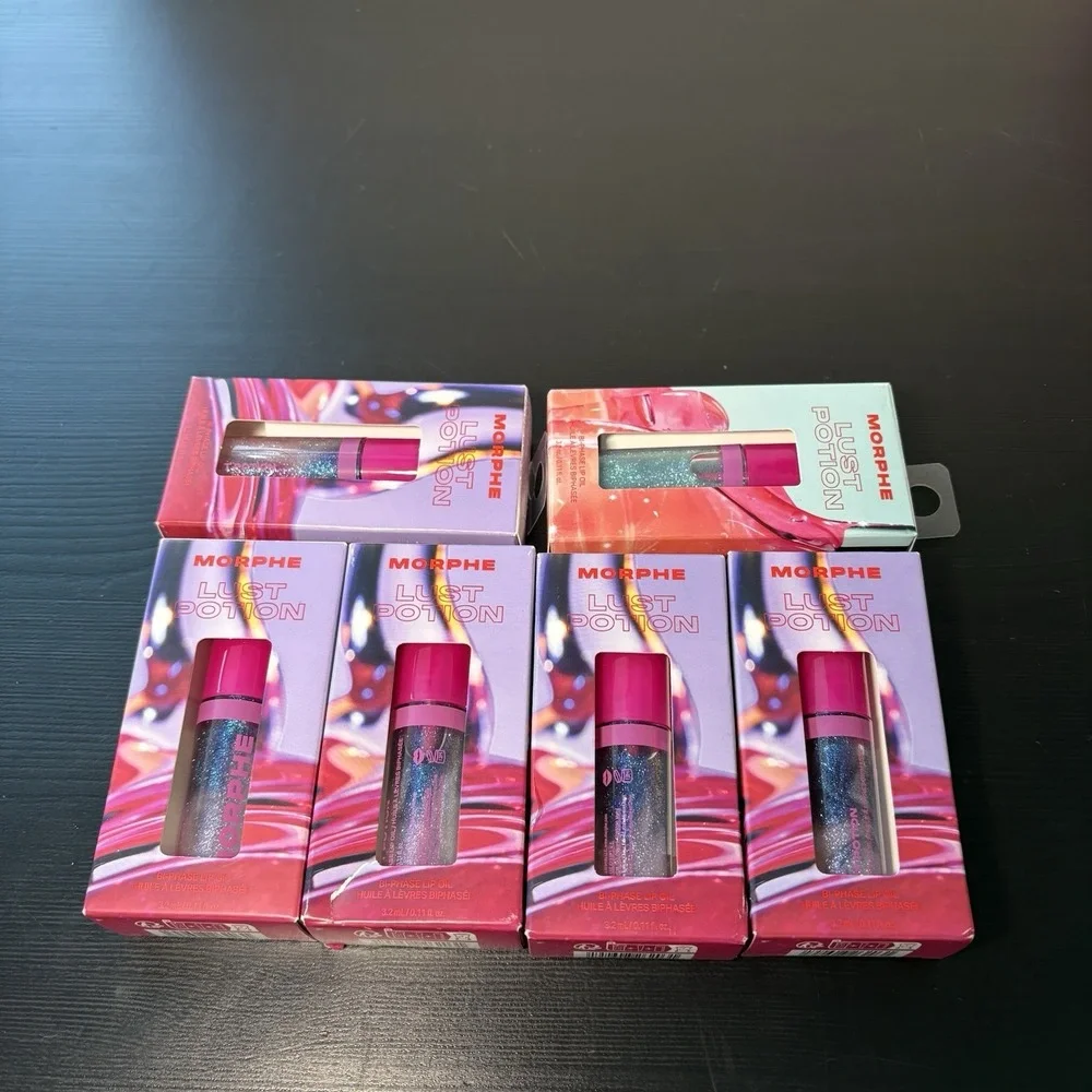 Morphe Lust Potion Bi-Phase Lip Oil Lot Of 6- .11 fl oz New in Box